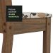 Conjunto Sala de Jantar Mesa Tampo de Vidro 4 Cadeiras Rustic/Crema/Hibiscos Perla Madesa