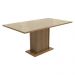 Conjunto Sala de Jantar Mesa Tampo de Vidro 4 Cadeiras Rustic/Crema/Imperial Avril Madesa