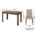 Conjunto Sala de Jantar Mesa Tampo de Vidro 4 Cadeiras Rustic/Imperial Celina Madesa