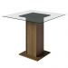 Conjunto Sala de Jantar Mesa Tampo de Vidro 4 Cadeiras Rustic/Imperial Ivy Madesa