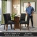 Conjunto Sala de Jantar Mesa Tampo de Vidro 4 Cadeiras Rustic/Oxford Noemi Madesa