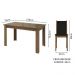 Conjunto Sala de Jantar Mesa Tampo de Vidro 4 Cadeiras Rustic/Preto Suzy Madesa