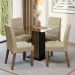 Conjunto Sala de Jantar Mesa Tampo de Vidro 4 Cadeiras Rustic/Preto/Imperial Ivy Madesa