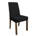 Conjunto Sala de Jantar Mesa Tampo de Vidro 4 Cadeiras Rustic/Preto/Oxford Zion Madesa