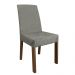 Conjunto Sala de Jantar Mesa Tampo de Vidro 4 Cadeiras Rustic/Silver Zion Madesa