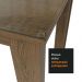 Conjunto Sala de Jantar Mesa Tampo de Vidro 4 Cadeiras Rustic/Sintético Bege Kiara Madesa