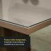 Conjunto Sala de Jantar Mesa Tampo de Vidro 6 Cadeiras Rustic/Crema/Imperial Marissa Madesa