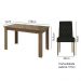 Conjunto Sala de Jantar Mesa Tampo de Vidro 6 Cadeiras Rustic/Oxford Odara Madesa