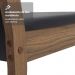 Conjunto Sala de Jantar Mesa Tampo de Vidro 6 Cadeiras Rustic/Preto Viola Madesa
