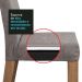 Conjunto Sala de Jantar Mesa Tampo de Vidro 6 Cadeiras Rustic/Preto/Silver Alexis Madesa