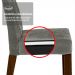 Conjunto Sala de Jantar Mesa Tampo de Vidro 6 Cadeiras Rustic/Preto/Silver Marissa Madesa
