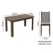 Conjunto Sala de Jantar Rosa Madesa Mesa com 4 Cadeiras - Rustic/Crema/Pérola