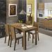 Conjunto Sala de Jantar Rosie Madesa Mesa Tampo de Madeira com 4 Cadeiras - Rustic/Pérola