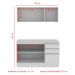 Cozinha Compacta 100% MDF Madesa Smart 120 cm Modulada Com Balcão e Tampo