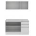 Cozinha Compacta 100% MDF Madesa Smart 120 cm Modulada Com Balcão e Tampo