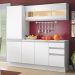 Cozinha Compacta 100% MDF Madesa Smart 170 cm Modulada Com Armário, Balcão e Tampo
