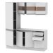 Cozinha Compacta 100% MDF Madesa Smart 170 cm Modulada Com Armário, Balcão e Tampo