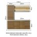 Cozinha Compacta 100% MDF Madesa Smart 170 cm Modulada Com Armário, Balcão e Tampo