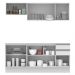 Cozinha Compacta 100% MDF Madesa Smart 180 cm Modulada Com Balcão e Tampo