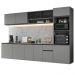 Cozinha Compacta 300cm Cinza Nice Madesa