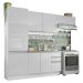 Cozinha Compacta Madesa 100% MDF Acordes com Armário e Balcão - Portas Branco Brilho