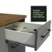 Cozinha Compacta Madesa Agata 120002 com Armário e Balcão (Sem Tampo e Pia) - Rustic/Cinza