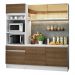 Cozinha Compacta Madesa Diamante com Armário, Balcão e Tampo - Branco/Rustic