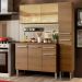 Cozinha Compacta Madesa Emilly Gold com Armário, Balcão e Paneleiro - Rustic