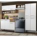Cozinha Compacta Madesa Emilly Pop Com Armário e Balcão - Branco/Rustic