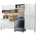 Cozinha Compacta Madesa Emilly Pop Com Armário e Balcão - Branco/Rustic