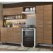 Cozinha Compacta Madesa Emilly Pop Com Armário e Balcão - Rustic