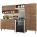 Cozinha Compacta Madesa Emilly Pop Com Armário e Balcão - Rustic