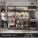 Cozinha Compacta Madesa Emilly Top com Armário e Balcão - Rustic/Preto