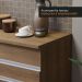 Cozinha Compacta Madesa Glamy 150001 com Armário e Balcão (Com Tampo) - Rustic