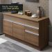 Cozinha Compacta Madesa Glamy 150001 com Armário e Balcão (Com Tampo) - Rustic