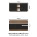 Cozinha Compacta Madesa Glamy 150001 com Armário e Balcão (Com Tampo) - Rustic/Preto