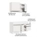 Cozinha Compacta Madesa Glamy 150002 com Armário e Balcão (Sem Tampo e Pia) - Branco