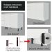Cozinha Compacta Madesa Lívia 6 Portas 2 Gavetas (Sem Tampo e Pia) - Branco