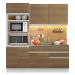 Cozinha Compacta Madesa Lívia 6 Portas 2 Gavetas (Sem Tampo e Pia) - Branco/Rustic