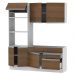 Cozinha Compacta Madesa Lívia 6 Portas 2 Gavetas (Sem Tampo e Pia) - Branco/Rustic