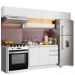 Cozinha Compacta Madesa Marina Com Armário e Balcão (Sem Tampo e Pia) - Branco