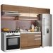 Cozinha Compacta Madesa Marina Com Armário e Balcão (Sem Tampo e Pia) - Rustic/Rustic