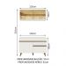Cozinha Compacta Madesa Reims 120001 com Armário e Balcão - Branco