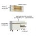 Cozinha Compacta Madesa Reims 120001 com Armário e Balcão - Branco