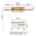 Cozinha Compacta Madesa Reims 260003 com Armário e Balcão - Branco
