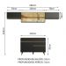 Cozinha Compacta Madesa Reims 260003 com Armário e Balcão - Preto