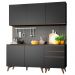 Cozinha Compacta Madesa Reims com Balcão - 5 Portas 3 Gavetas