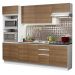 Cozinha Completa 100% MDF Madesa Acordes 250003 com Armário e Balcão - Branco/Rustic