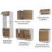 Cozinha Completa 100% MDF Madesa Acordes 250003 com Armário e Balcão - Branco/Rustic