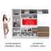 Cozinha Completa 100% MDF Madesa Acordes 260001 com Armário e Balcão - Branco/Rustic